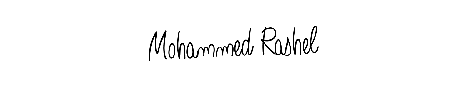 The best way (Angelique-Rose-font-FFP) to make a short signature is to pick only two or three words in your name. The name Mohammed Rashel include a total of six letters. For converting this name. Mohammed Rashel signature style 5 images and pictures png