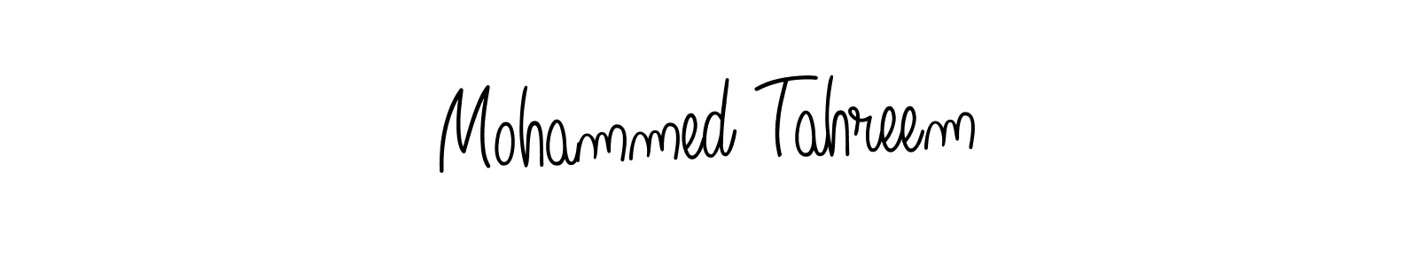 Make a beautiful signature design for name Mohammed Tahreem. With this signature (Angelique-Rose-font-FFP) style, you can create a handwritten signature for free. Mohammed Tahreem signature style 5 images and pictures png
