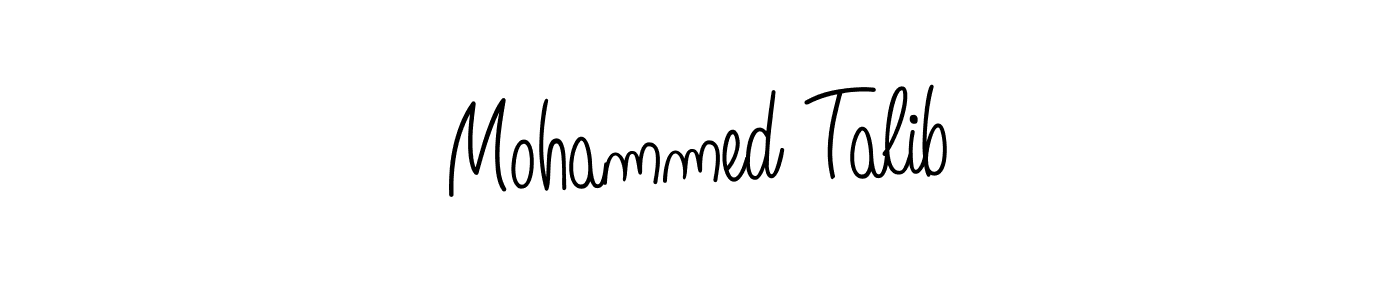 The best way (Angelique-Rose-font-FFP) to make a short signature is to pick only two or three words in your name. The name Mohammed Talib include a total of six letters. For converting this name. Mohammed Talib signature style 5 images and pictures png