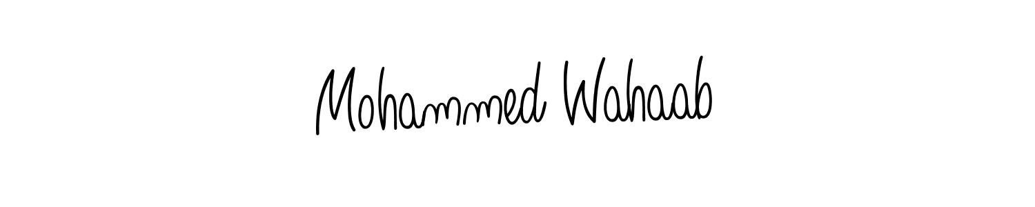 Also You can easily find your signature by using the search form. We will create Mohammed Wahaab name handwritten signature images for you free of cost using Angelique-Rose-font-FFP sign style. Mohammed Wahaab signature style 5 images and pictures png