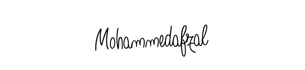 Use a signature maker to create a handwritten signature online. With this signature software, you can design (Angelique-Rose-font-FFP) your own signature for name Mohammedafzal. Mohammedafzal signature style 5 images and pictures png