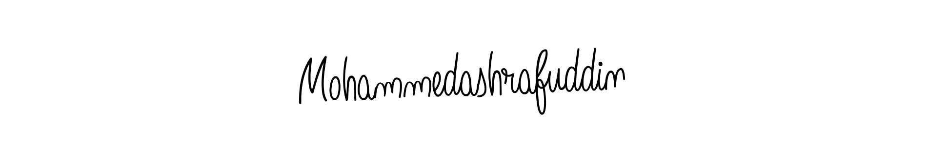 You should practise on your own different ways (Angelique-Rose-font-FFP) to write your name (Mohammedashrafuddin) in signature. don't let someone else do it for you. Mohammedashrafuddin signature style 5 images and pictures png