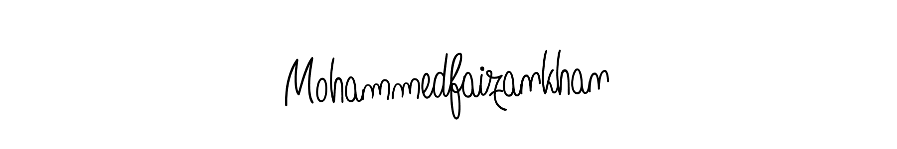 Use a signature maker to create a handwritten signature online. With this signature software, you can design (Angelique-Rose-font-FFP) your own signature for name Mohammedfaizankhan. Mohammedfaizankhan signature style 5 images and pictures png