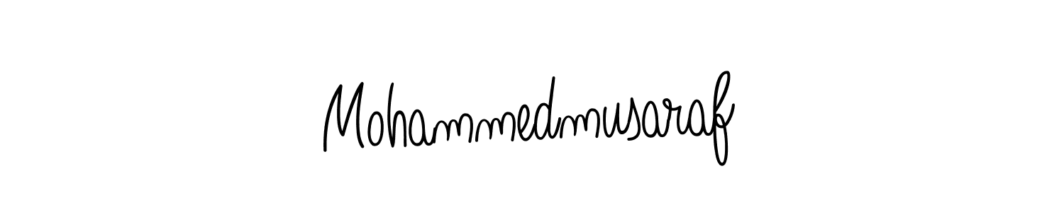 Make a beautiful signature design for name Mohammedmusaraf. With this signature (Angelique-Rose-font-FFP) style, you can create a handwritten signature for free. Mohammedmusaraf signature style 5 images and pictures png