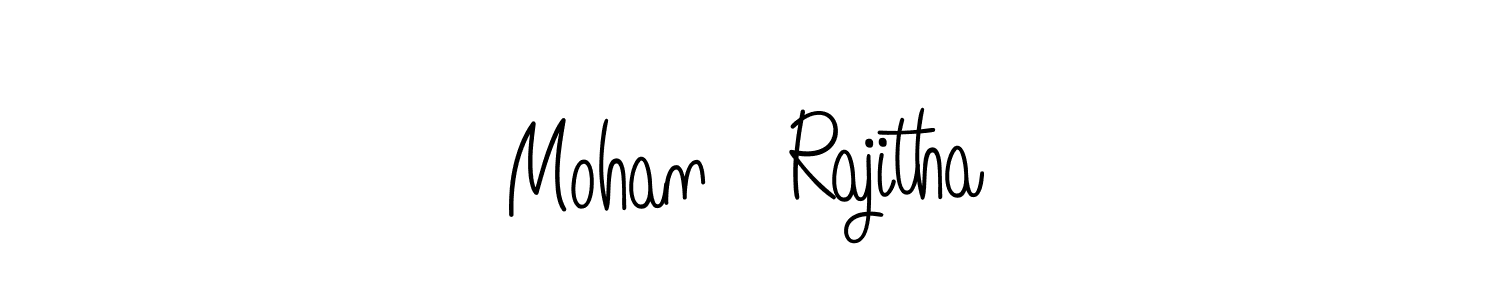 Make a beautiful signature design for name Mohan   Rajitha. Use this online signature maker to create a handwritten signature for free. Mohan   Rajitha signature style 5 images and pictures png