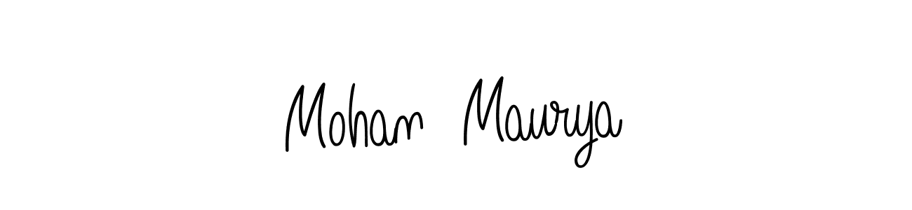 Similarly Angelique-Rose-font-FFP is the best handwritten signature design. Signature creator online .You can use it as an online autograph creator for name Mohan  Maurya. Mohan  Maurya signature style 5 images and pictures png