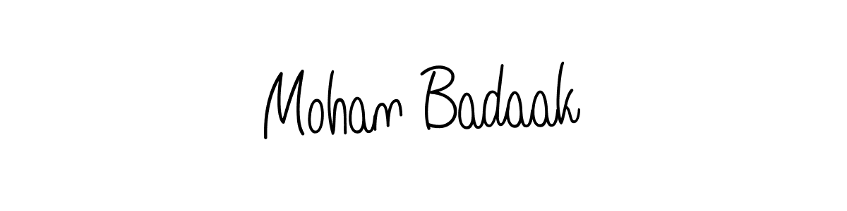 Check out images of Autograph of Mohan Badaak name. Actor Mohan Badaak Signature Style. Angelique-Rose-font-FFP is a professional sign style online. Mohan Badaak signature style 5 images and pictures png