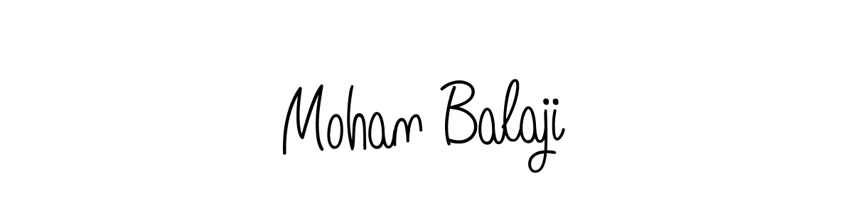 You should practise on your own different ways (Angelique-Rose-font-FFP) to write your name (Mohan Balaji) in signature. don't let someone else do it for you. Mohan Balaji signature style 5 images and pictures png