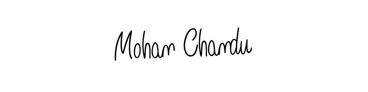 Use a signature maker to create a handwritten signature online. With this signature software, you can design (Angelique-Rose-font-FFP) your own signature for name Mohan Chandu. Mohan Chandu signature style 5 images and pictures png