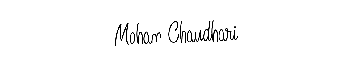How to make Mohan Chaudhari signature? Angelique-Rose-font-FFP is a professional autograph style. Create handwritten signature for Mohan Chaudhari name. Mohan Chaudhari signature style 5 images and pictures png