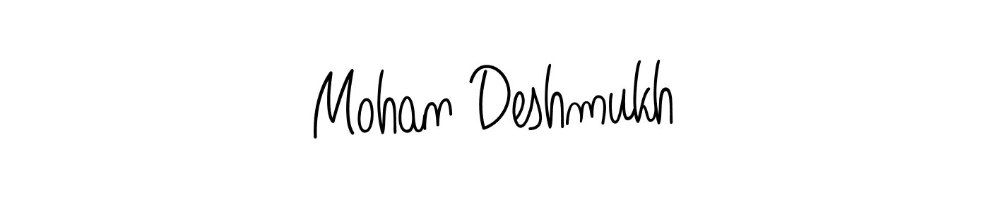 How to make Mohan Deshmukh name signature. Use Angelique-Rose-font-FFP style for creating short signs online. This is the latest handwritten sign. Mohan Deshmukh signature style 5 images and pictures png