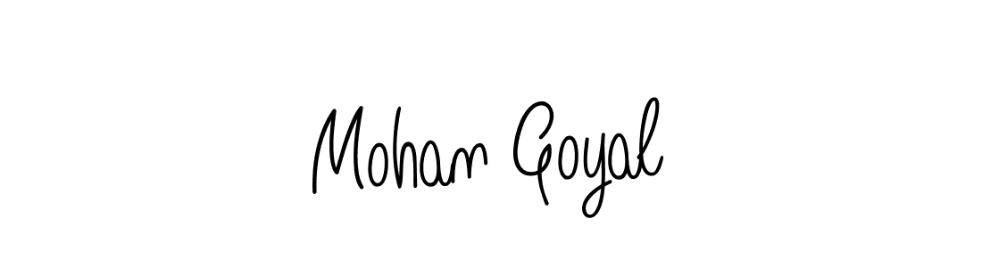 Make a beautiful signature design for name Mohan Goyal. With this signature (Angelique-Rose-font-FFP) style, you can create a handwritten signature for free. Mohan Goyal signature style 5 images and pictures png