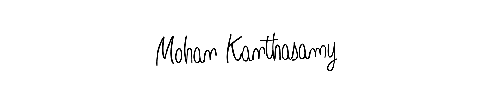 The best way (Angelique-Rose-font-FFP) to make a short signature is to pick only two or three words in your name. The name Mohan Kanthasamy include a total of six letters. For converting this name. Mohan Kanthasamy signature style 5 images and pictures png