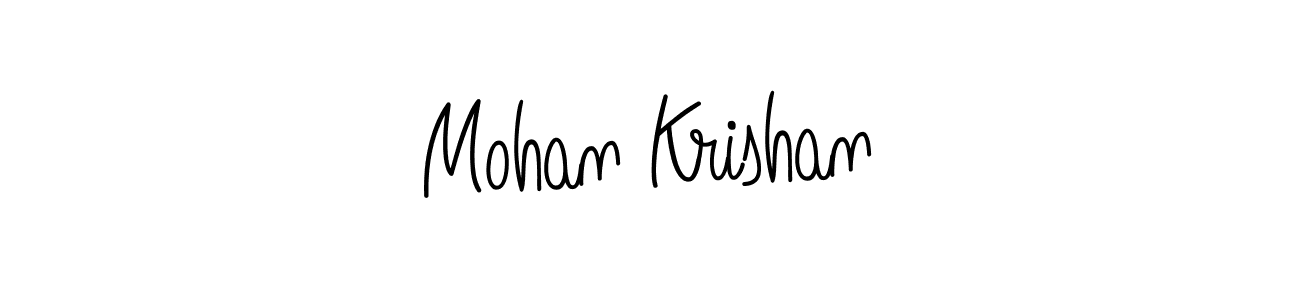 Best and Professional Signature Style for Mohan Krishan. Angelique-Rose-font-FFP Best Signature Style Collection. Mohan Krishan signature style 5 images and pictures png