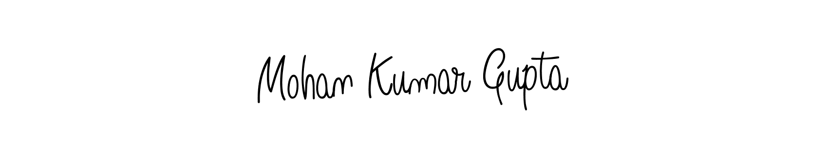 Make a beautiful signature design for name Mohan Kumar Gupta. With this signature (Angelique-Rose-font-FFP) style, you can create a handwritten signature for free. Mohan Kumar Gupta signature style 5 images and pictures png