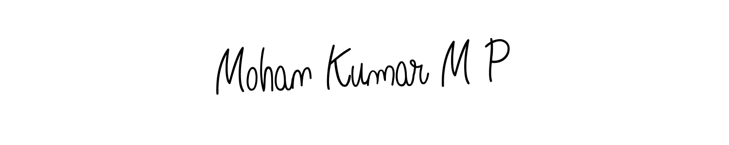 Also we have Mohan Kumar M P name is the best signature style. Create professional handwritten signature collection using Angelique-Rose-font-FFP autograph style. Mohan Kumar M P signature style 5 images and pictures png