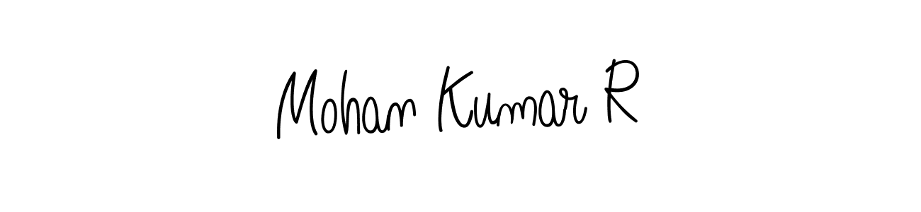 How to make Mohan Kumar R signature? Angelique-Rose-font-FFP is a professional autograph style. Create handwritten signature for Mohan Kumar R name. Mohan Kumar R signature style 5 images and pictures png