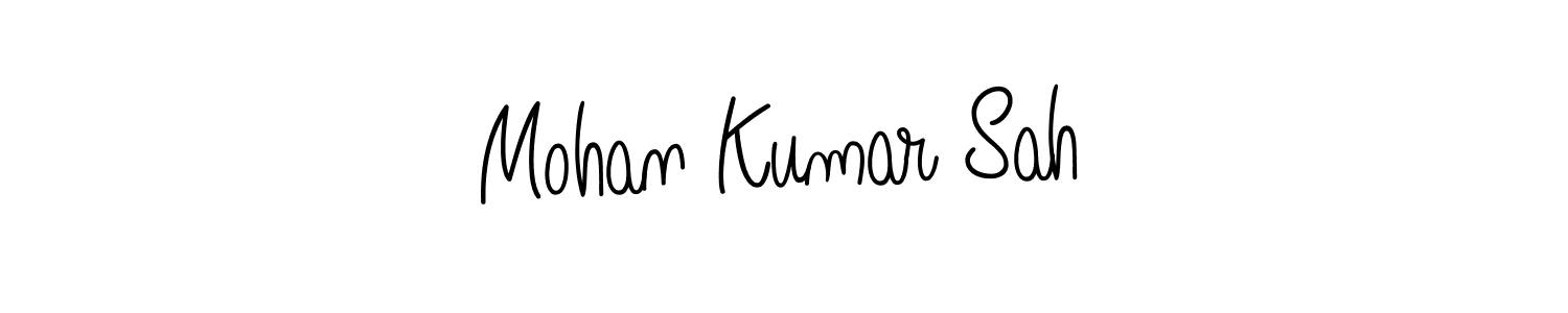 Use a signature maker to create a handwritten signature online. With this signature software, you can design (Angelique-Rose-font-FFP) your own signature for name Mohan Kumar Sah. Mohan Kumar Sah signature style 5 images and pictures png