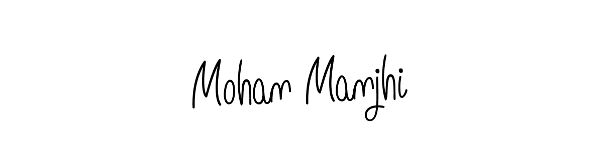 Design your own signature with our free online signature maker. With this signature software, you can create a handwritten (Angelique-Rose-font-FFP) signature for name Mohan Manjhi. Mohan Manjhi signature style 5 images and pictures png