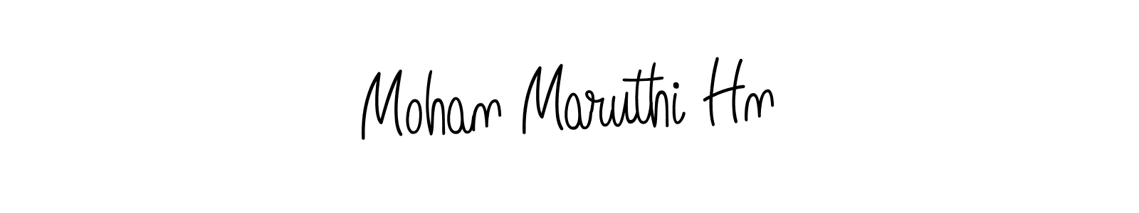 How to make Mohan Maruthi Hn name signature. Use Angelique-Rose-font-FFP style for creating short signs online. This is the latest handwritten sign. Mohan Maruthi Hn signature style 5 images and pictures png