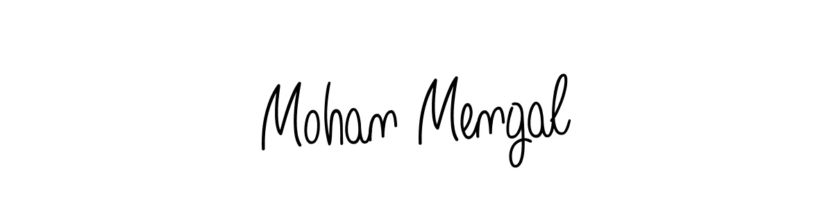 Make a beautiful signature design for name Mohan Mengal. With this signature (Angelique-Rose-font-FFP) style, you can create a handwritten signature for free. Mohan Mengal signature style 5 images and pictures png