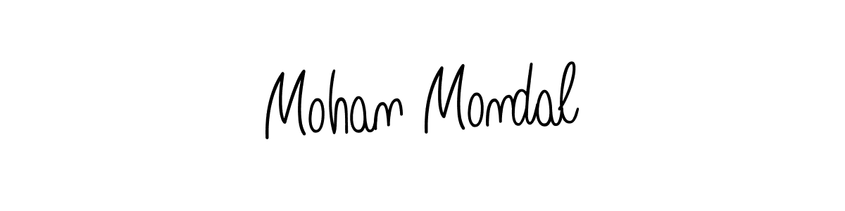 Use a signature maker to create a handwritten signature online. With this signature software, you can design (Angelique-Rose-font-FFP) your own signature for name Mohan Mondal. Mohan Mondal signature style 5 images and pictures png