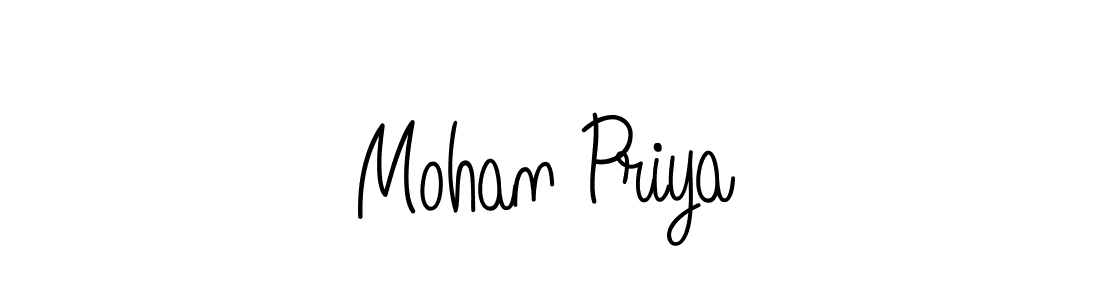 Here are the top 10 professional signature styles for the name Mohan Priya. These are the best autograph styles you can use for your name. Mohan Priya signature style 5 images and pictures png