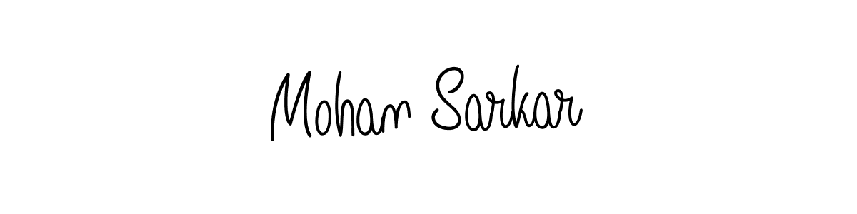 The best way (Angelique-Rose-font-FFP) to make a short signature is to pick only two or three words in your name. The name Mohan Sarkar include a total of six letters. For converting this name. Mohan Sarkar signature style 5 images and pictures png