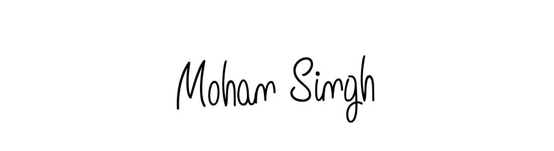 The best way (Angelique-Rose-font-FFP) to make a short signature is to pick only two or three words in your name. The name Mohan Singh include a total of six letters. For converting this name. Mohan Singh signature style 5 images and pictures png