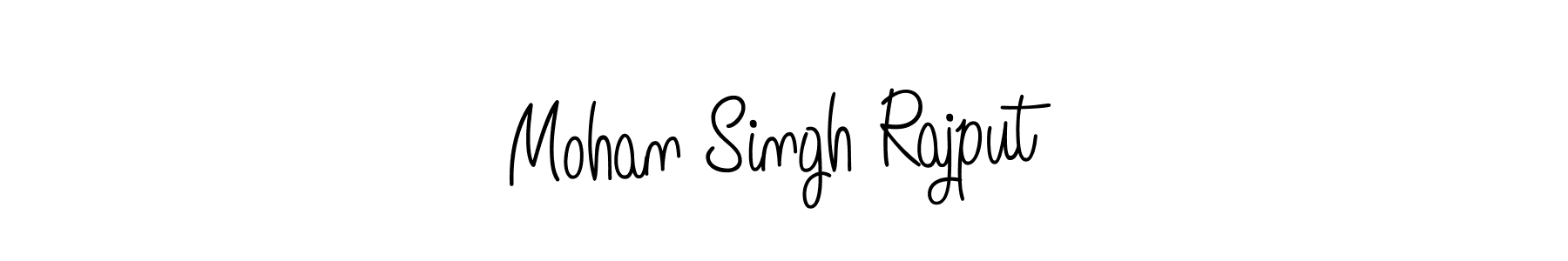 The best way (Angelique-Rose-font-FFP) to make a short signature is to pick only two or three words in your name. The name Mohan Singh Rajput include a total of six letters. For converting this name. Mohan Singh Rajput signature style 5 images and pictures png