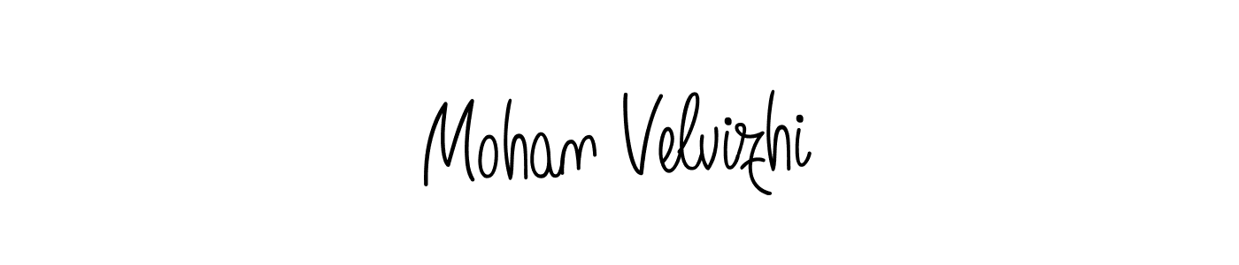 Angelique-Rose-font-FFP is a professional signature style that is perfect for those who want to add a touch of class to their signature. It is also a great choice for those who want to make their signature more unique. Get Mohan Velvizhi name to fancy signature for free. Mohan Velvizhi signature style 5 images and pictures png