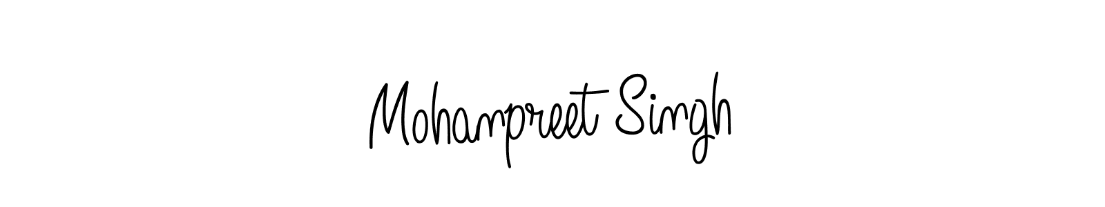 How to make Mohanpreet Singh name signature. Use Angelique-Rose-font-FFP style for creating short signs online. This is the latest handwritten sign. Mohanpreet Singh signature style 5 images and pictures png
