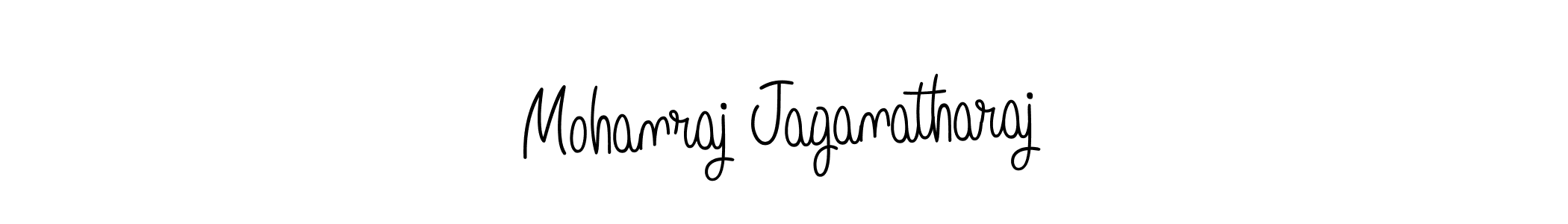 How to make Mohanraj Jaganatharaj name signature. Use Angelique-Rose-font-FFP style for creating short signs online. This is the latest handwritten sign. Mohanraj Jaganatharaj signature style 5 images and pictures png