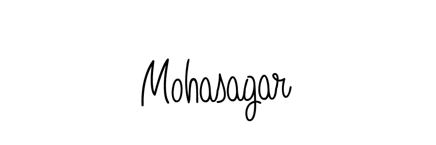 Make a beautiful signature design for name Mohasagar. With this signature (Angelique-Rose-font-FFP) style, you can create a handwritten signature for free. Mohasagar signature style 5 images and pictures png