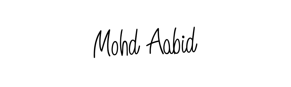 Make a beautiful signature design for name Mohd Aabid. Use this online signature maker to create a handwritten signature for free. Mohd Aabid signature style 5 images and pictures png