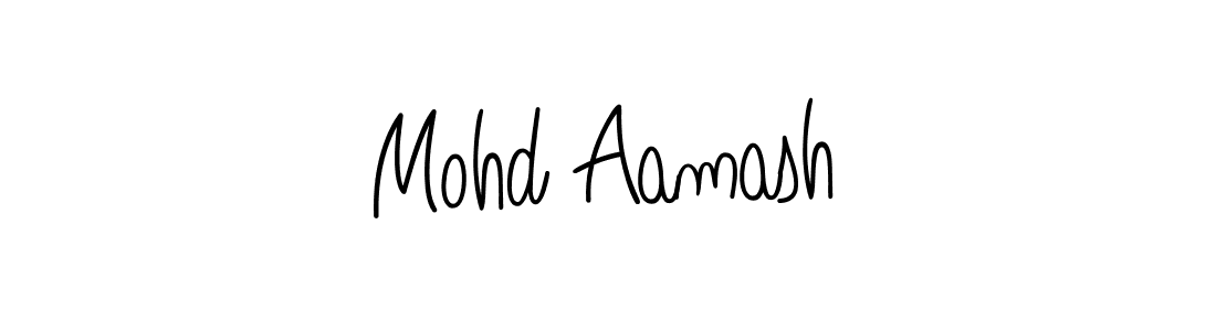 Make a beautiful signature design for name Mohd Aamash. With this signature (Angelique-Rose-font-FFP) style, you can create a handwritten signature for free. Mohd Aamash signature style 5 images and pictures png
