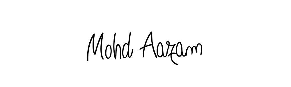 Make a beautiful signature design for name Mohd Aazam. With this signature (Angelique-Rose-font-FFP) style, you can create a handwritten signature for free. Mohd Aazam signature style 5 images and pictures png