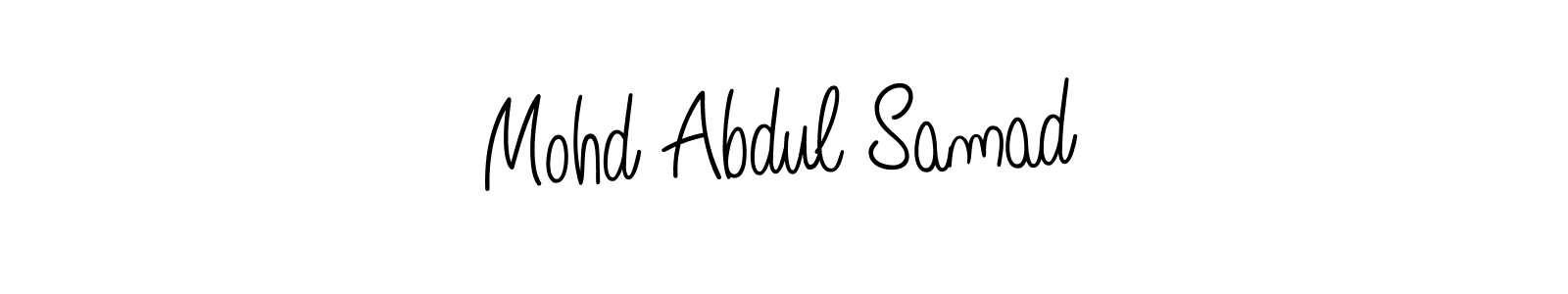 How to make Mohd Abdul Samad name signature. Use Angelique-Rose-font-FFP style for creating short signs online. This is the latest handwritten sign. Mohd Abdul Samad signature style 5 images and pictures png