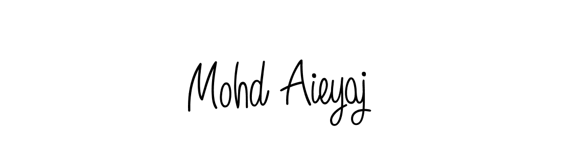 Use a signature maker to create a handwritten signature online. With this signature software, you can design (Angelique-Rose-font-FFP) your own signature for name Mohd Aieyaj. Mohd Aieyaj signature style 5 images and pictures png