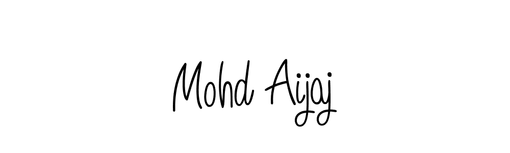 You should practise on your own different ways (Angelique-Rose-font-FFP) to write your name (Mohd Aijaj) in signature. don't let someone else do it for you. Mohd Aijaj signature style 5 images and pictures png