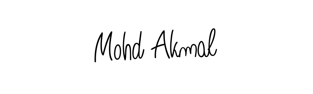 You should practise on your own different ways (Angelique-Rose-font-FFP) to write your name (Mohd Akmal) in signature. don't let someone else do it for you. Mohd Akmal signature style 5 images and pictures png