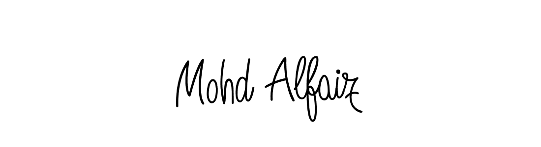 Use a signature maker to create a handwritten signature online. With this signature software, you can design (Angelique-Rose-font-FFP) your own signature for name Mohd Alfaiz. Mohd Alfaiz signature style 5 images and pictures png