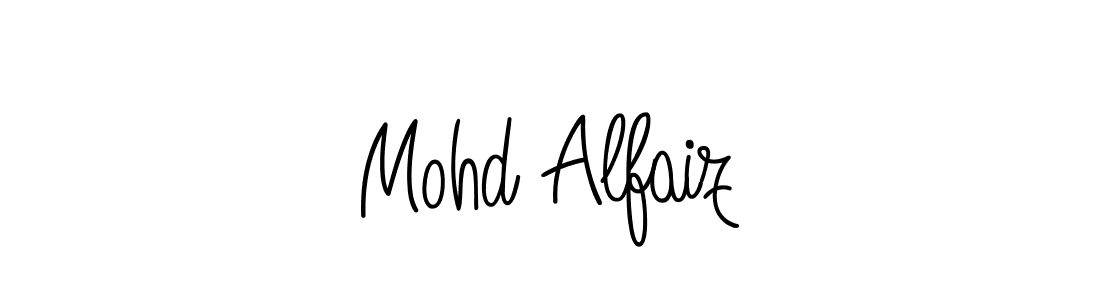 Use a signature maker to create a handwritten signature online. With this signature software, you can design (Angelique-Rose-font-FFP) your own signature for name Mohd Alfaiz. Mohd Alfaiz signature style 5 images and pictures png