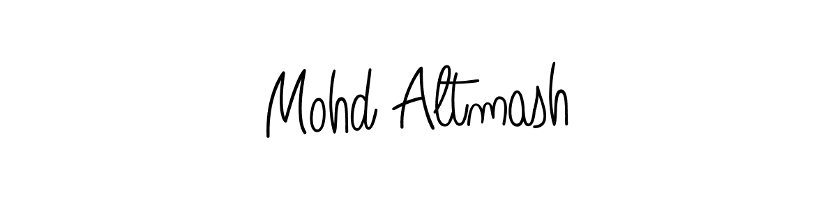 Use a signature maker to create a handwritten signature online. With this signature software, you can design (Angelique-Rose-font-FFP) your own signature for name Mohd Altmash. Mohd Altmash signature style 5 images and pictures png