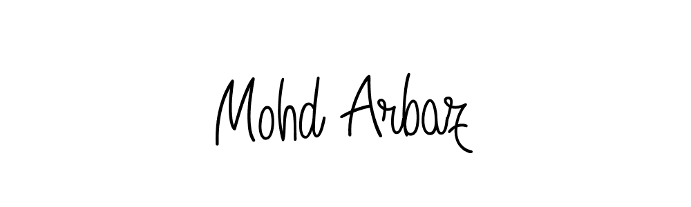 Design your own signature with our free online signature maker. With this signature software, you can create a handwritten (Angelique-Rose-font-FFP) signature for name Mohd Arbaz. Mohd Arbaz signature style 5 images and pictures png