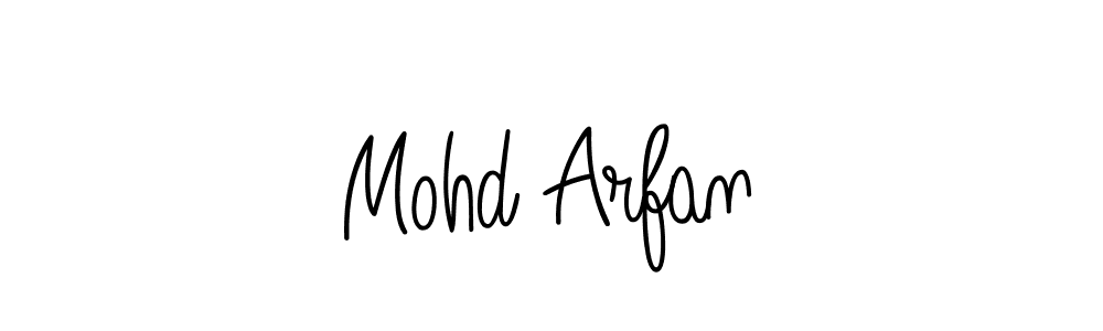 How to make Mohd Arfan name signature. Use Angelique-Rose-font-FFP style for creating short signs online. This is the latest handwritten sign. Mohd Arfan signature style 5 images and pictures png