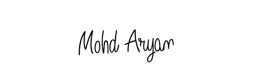 How to make Mohd Aryan name signature. Use Angelique-Rose-font-FFP style for creating short signs online. This is the latest handwritten sign. Mohd Aryan signature style 5 images and pictures png