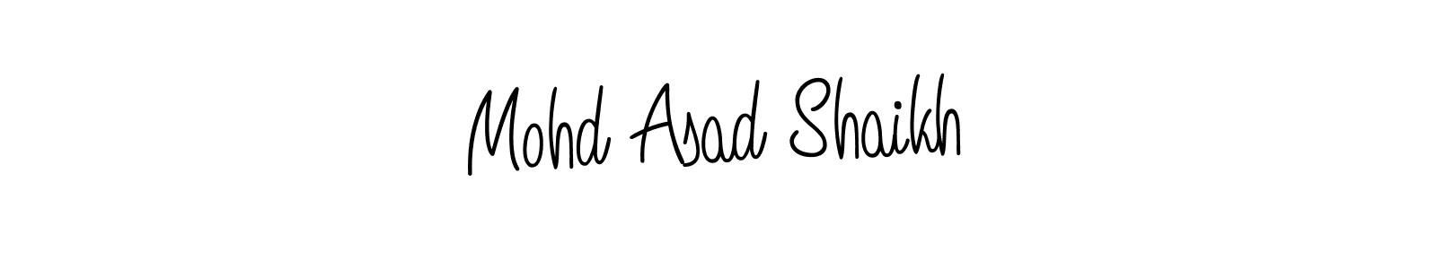 Angelique-Rose-font-FFP is a professional signature style that is perfect for those who want to add a touch of class to their signature. It is also a great choice for those who want to make their signature more unique. Get Mohd Asad Shaikh name to fancy signature for free. Mohd Asad Shaikh signature style 5 images and pictures png