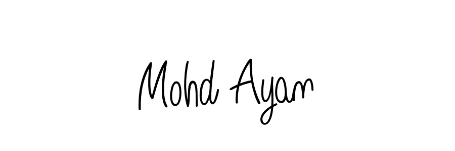Also we have Mohd Ayan name is the best signature style. Create professional handwritten signature collection using Angelique-Rose-font-FFP autograph style. Mohd Ayan signature style 5 images and pictures png