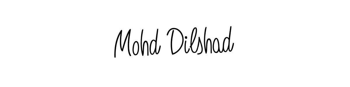 How to make Mohd Dilshad name signature. Use Angelique-Rose-font-FFP style for creating short signs online. This is the latest handwritten sign. Mohd Dilshad signature style 5 images and pictures png